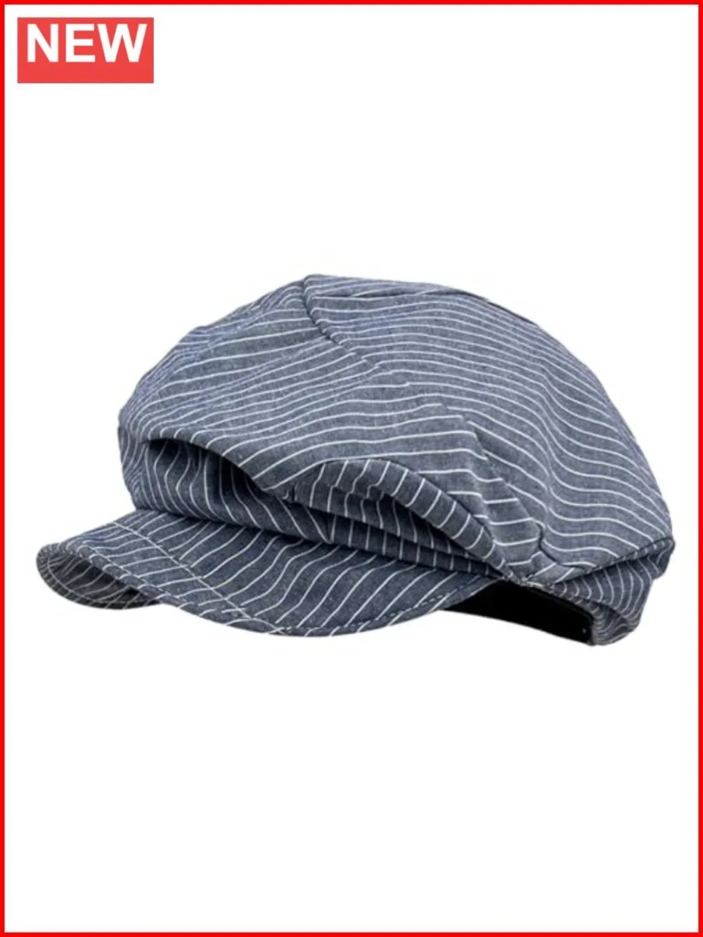 Slouchy Pleated Newsboy Hat Cotton Cabbie Cap Lightweight Adjustable Unisex